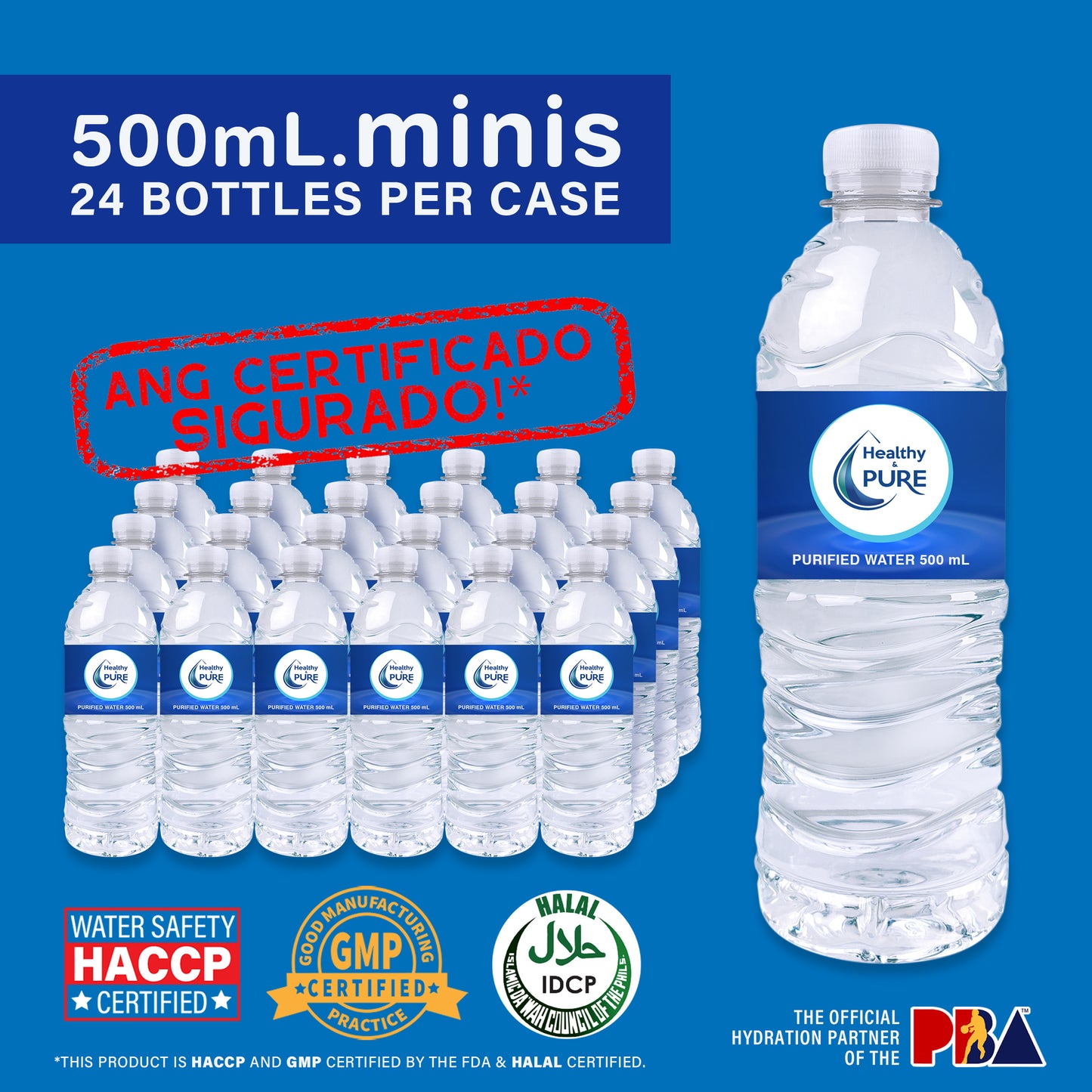 Healthy & Pure Brand Minis 500 ML